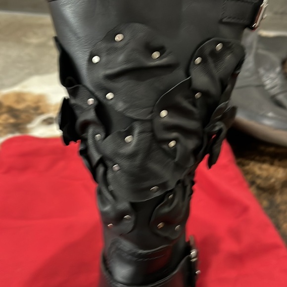 Valentino black embellished leather boots - Picture 9 of 9